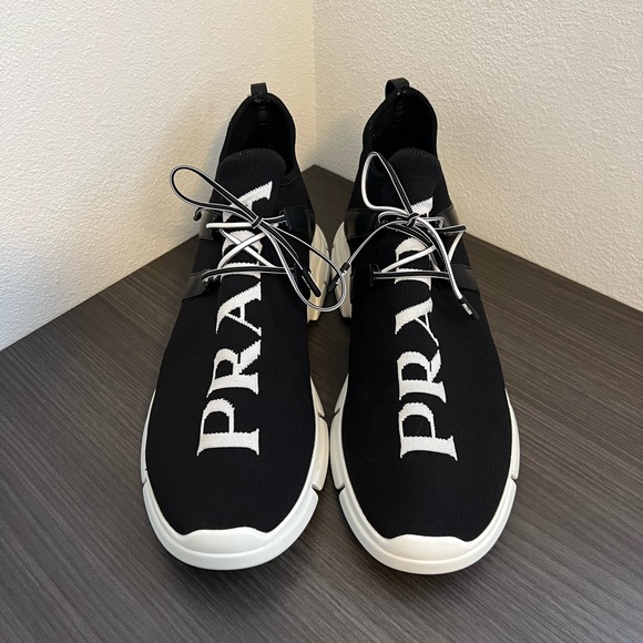 Men’s Prada Logo Knit Sneakers (Size 12) - Picture 1 of 9